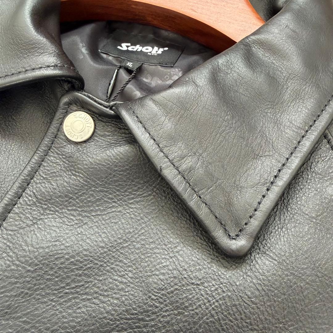 新品 25AW SCHOTT レザーコーチジャケット XL