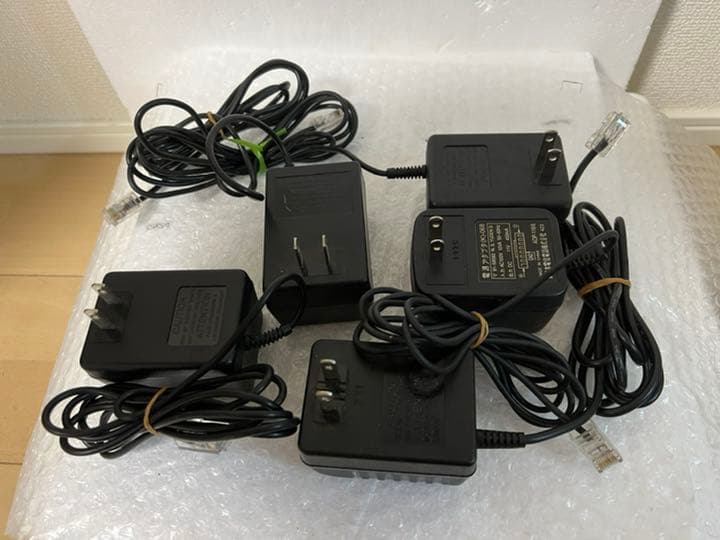 NTT電源アダプタ (K)-068 アダプター アダプタ 5個セット　中古品