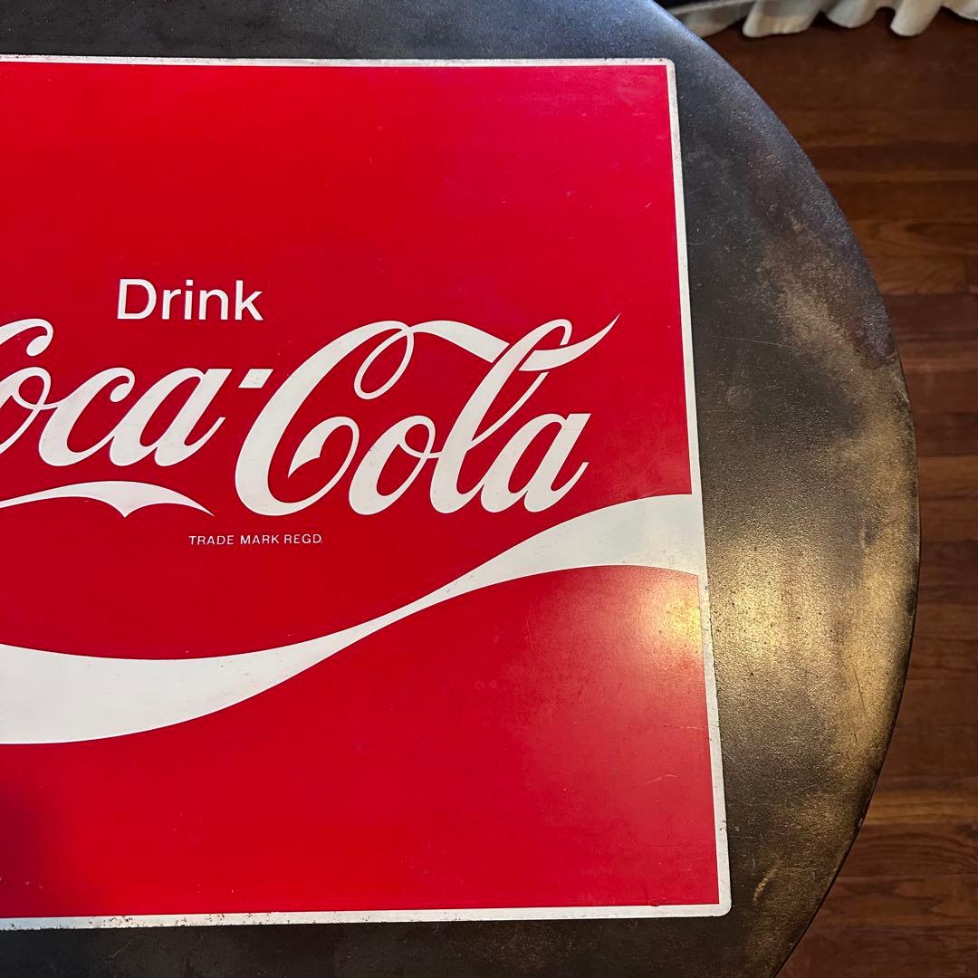 昭和レトロ　ビンテージ　コカコーラ　看板　両面看板　突出し看板　当時物　美品