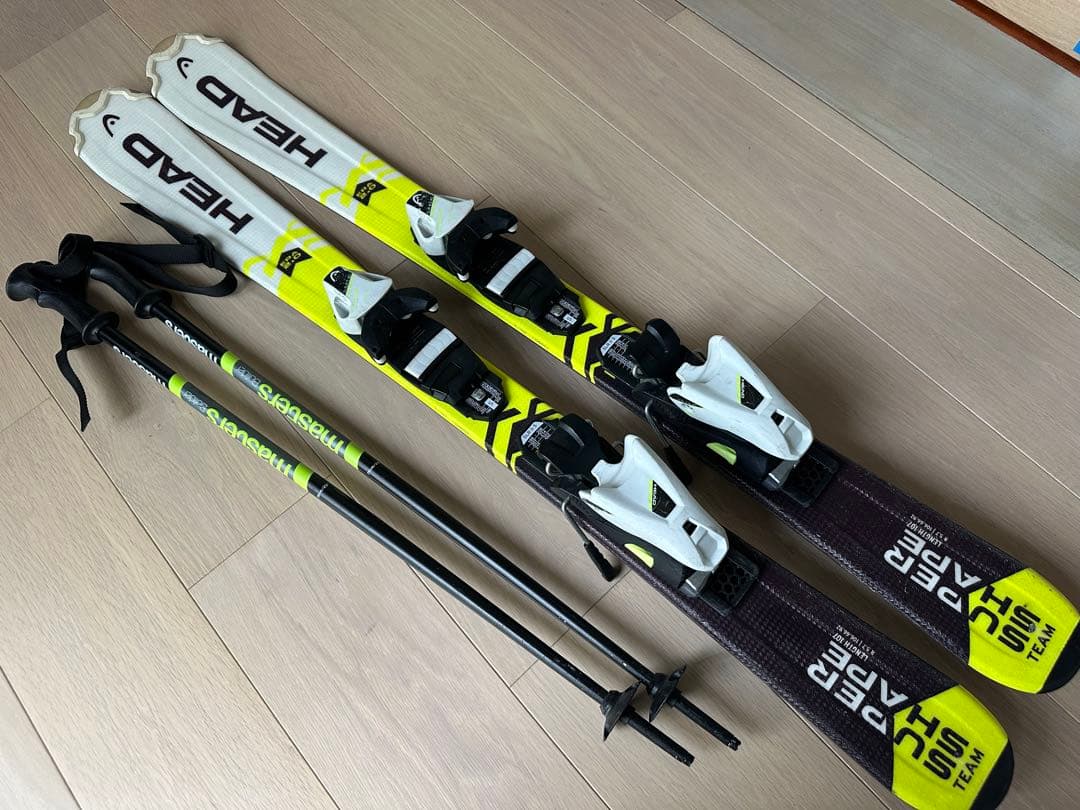 p*e様 ヘッド　スキー板　107センチ　mastersポール 75センチ　セッ