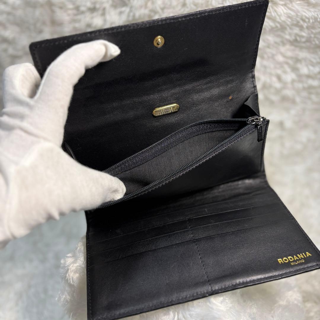 美品✨ロダニア RODANIA クロコダイル 長財布 3つ折り