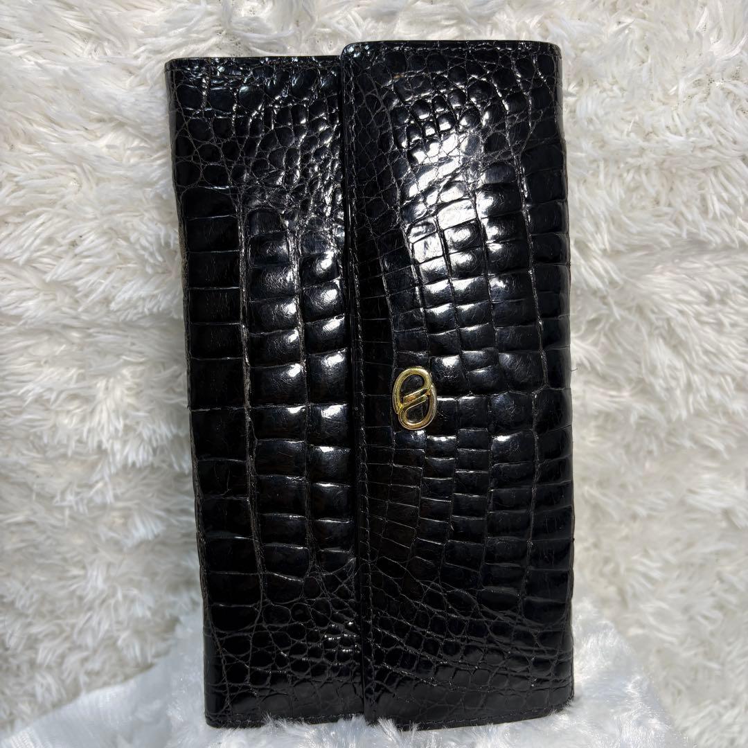 美品✨ロダニア RODANIA クロコダイル 長財布 3つ折り