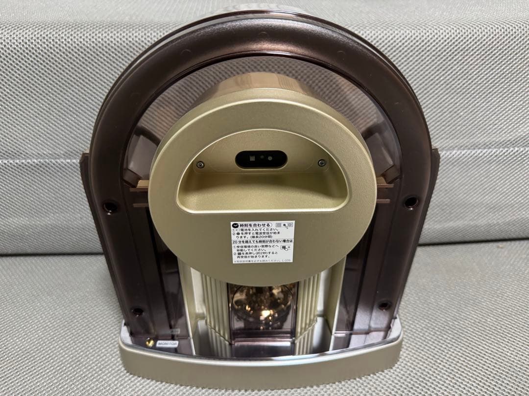 新品 セイコー 電波置き時計 回転飾り メロディ付き BY238B 濃茶マーブル