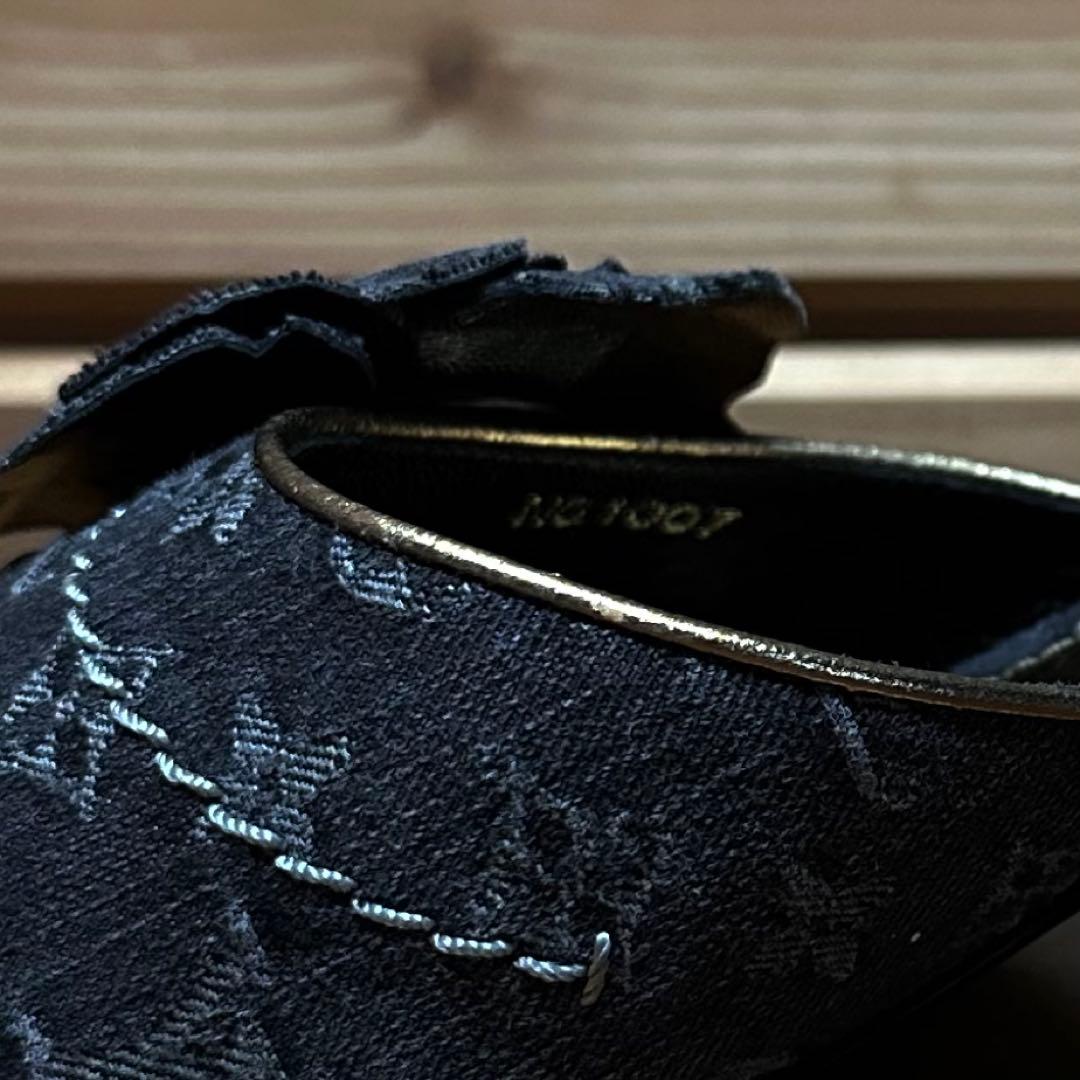 LOUIS VUITTON ヴィトン モノグラム フラワー ミュール 35