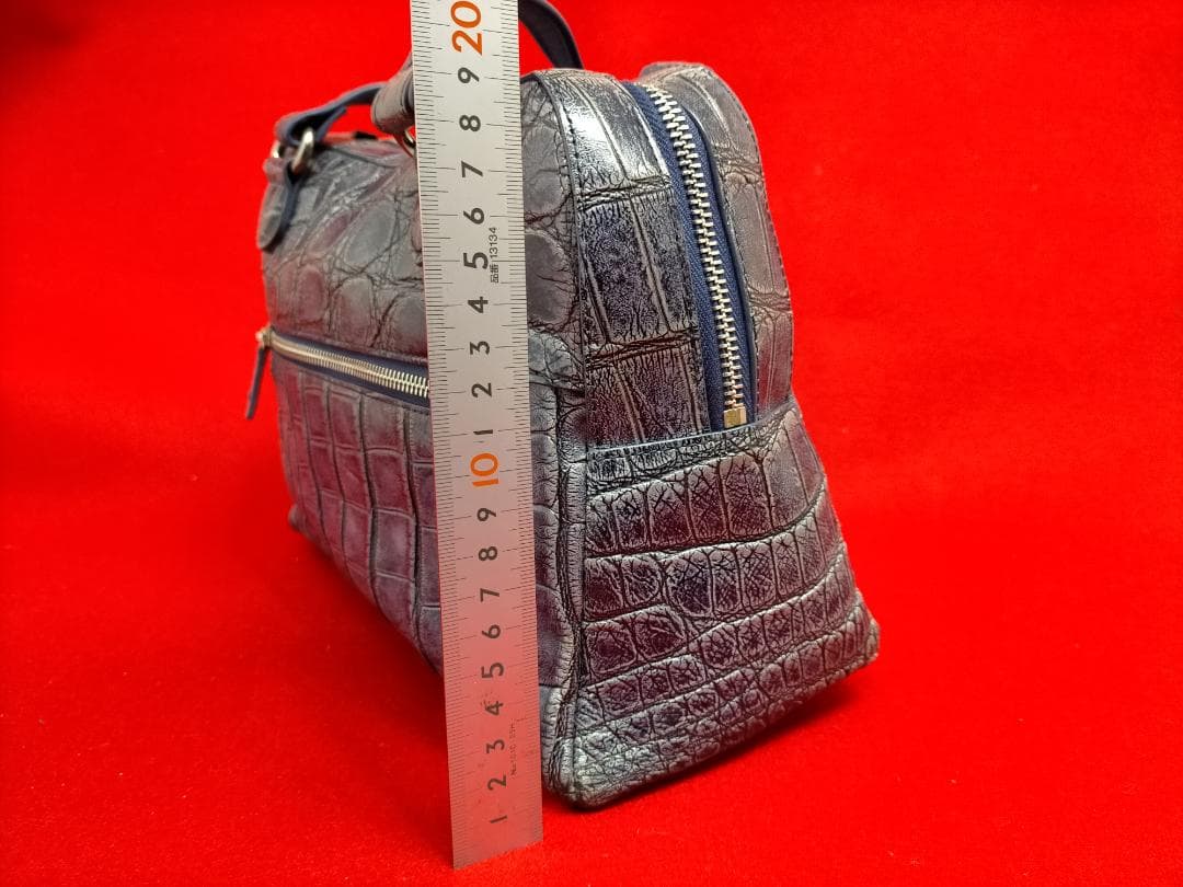 Ma'am ELEGANCE マームエレガンス クロコ ハンドバッグ