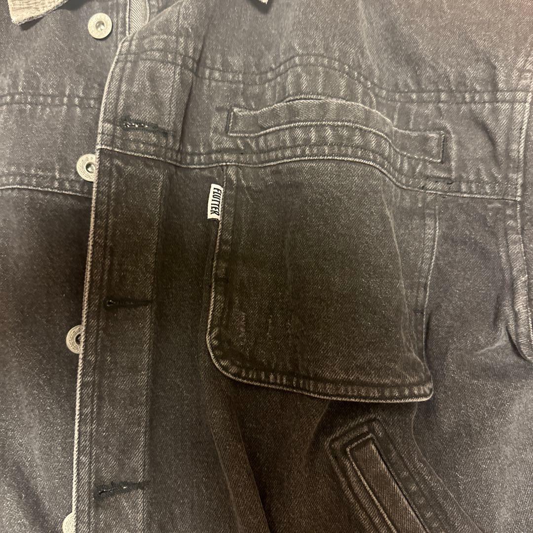 FLUTTER Denim Tracker Jacket BLACK フラッター