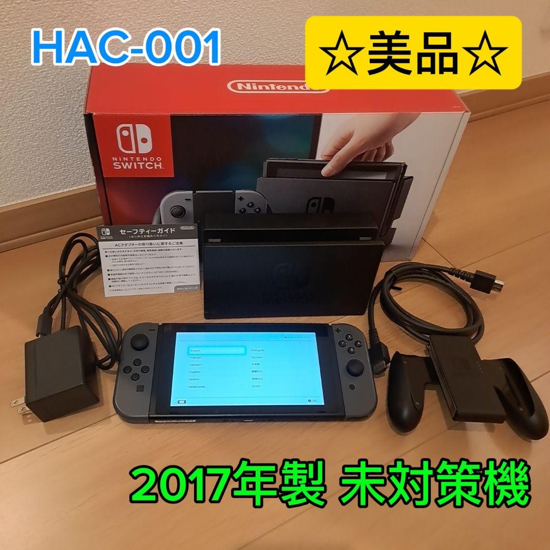 【美品】Nintendo Switch グレー本体セット 未対策 HAC-001