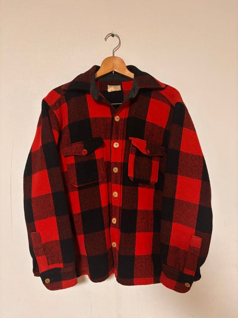 60s L.L.Bean 筆記体タグ ジャケット バッファローチェック