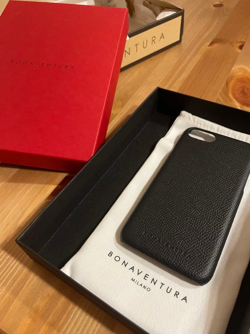 BONAVENTURA レザー iPhone SE ケース ブラック
