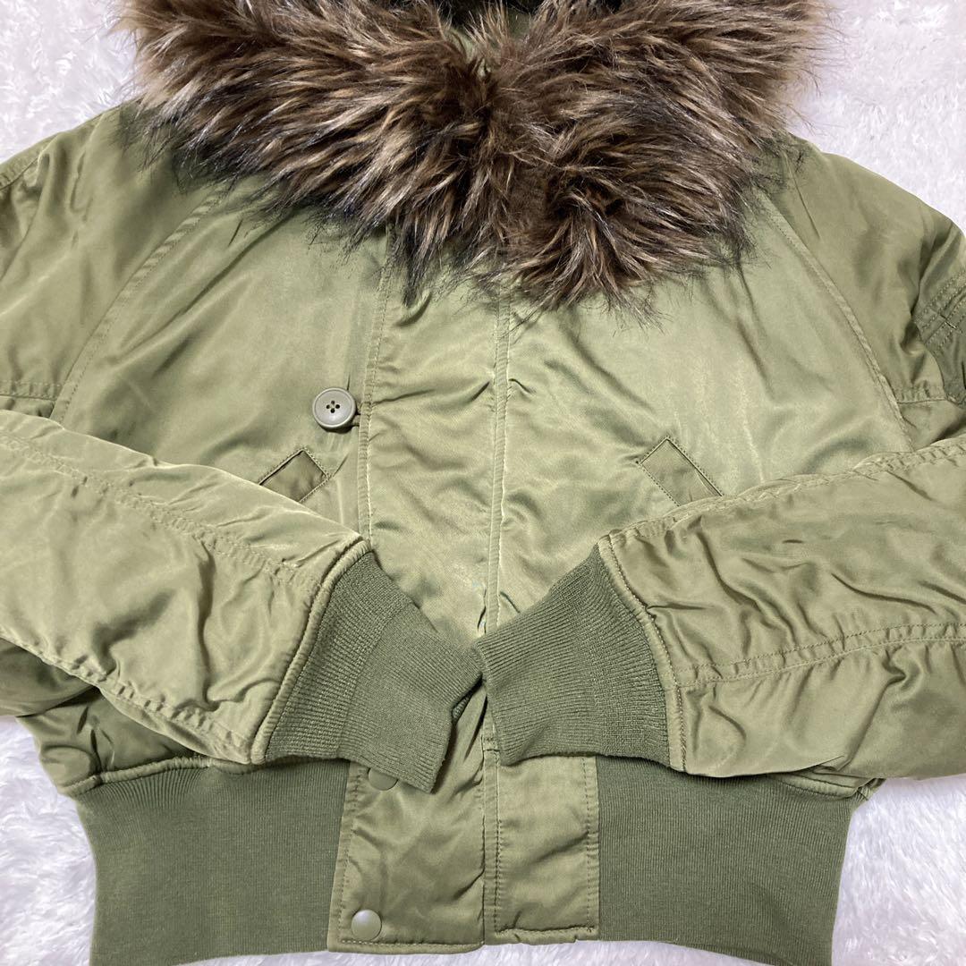 完売 AZUL by moussy オリーブグリーン N-2B サイズS Y2K