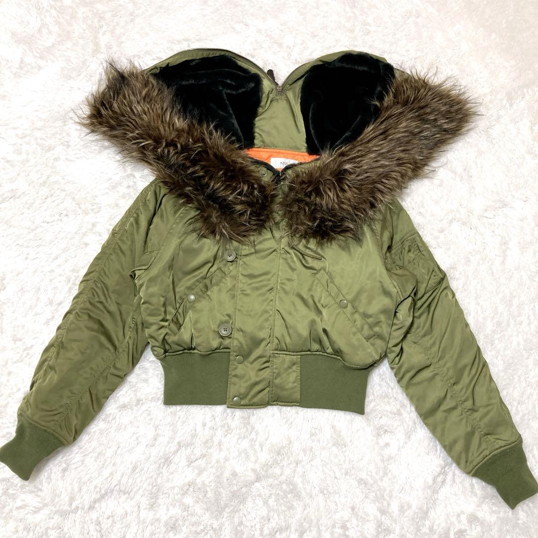 完売 AZUL by moussy オリーブグリーン N-2B サイズS Y2K