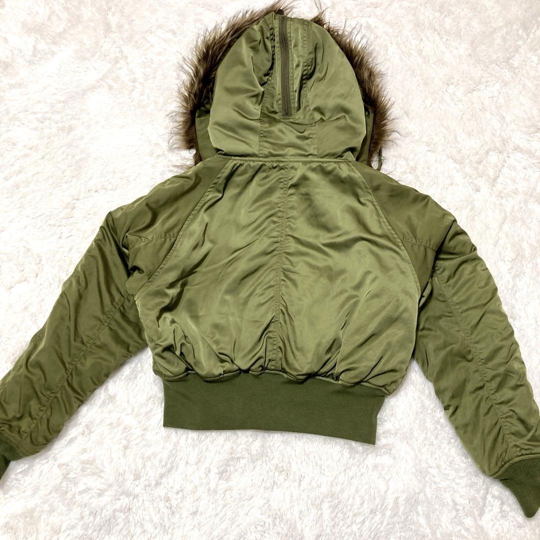 完売 AZUL by moussy オリーブグリーン N-2B サイズS Y2K