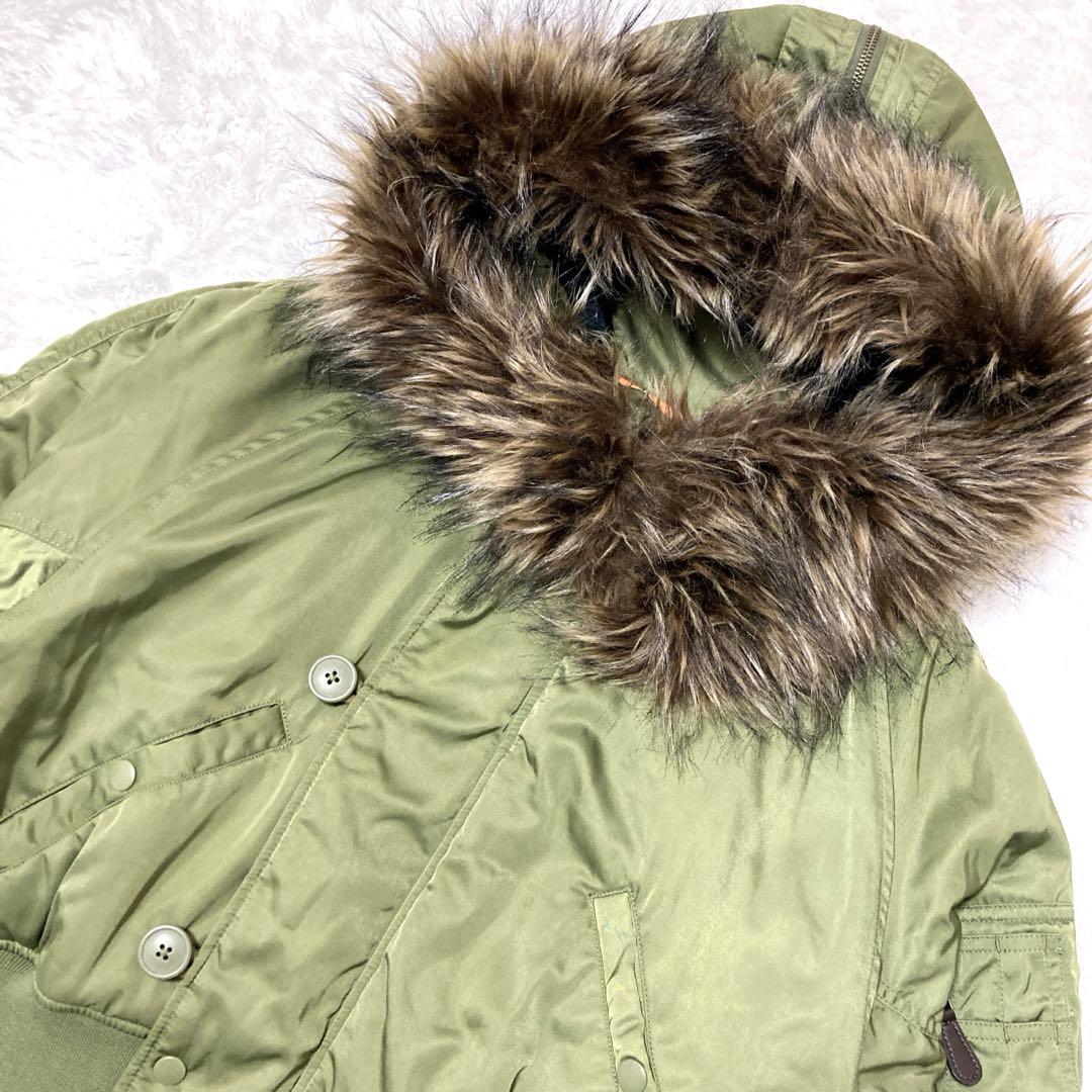 完売 AZUL by moussy オリーブグリーン N-2B サイズS Y2K