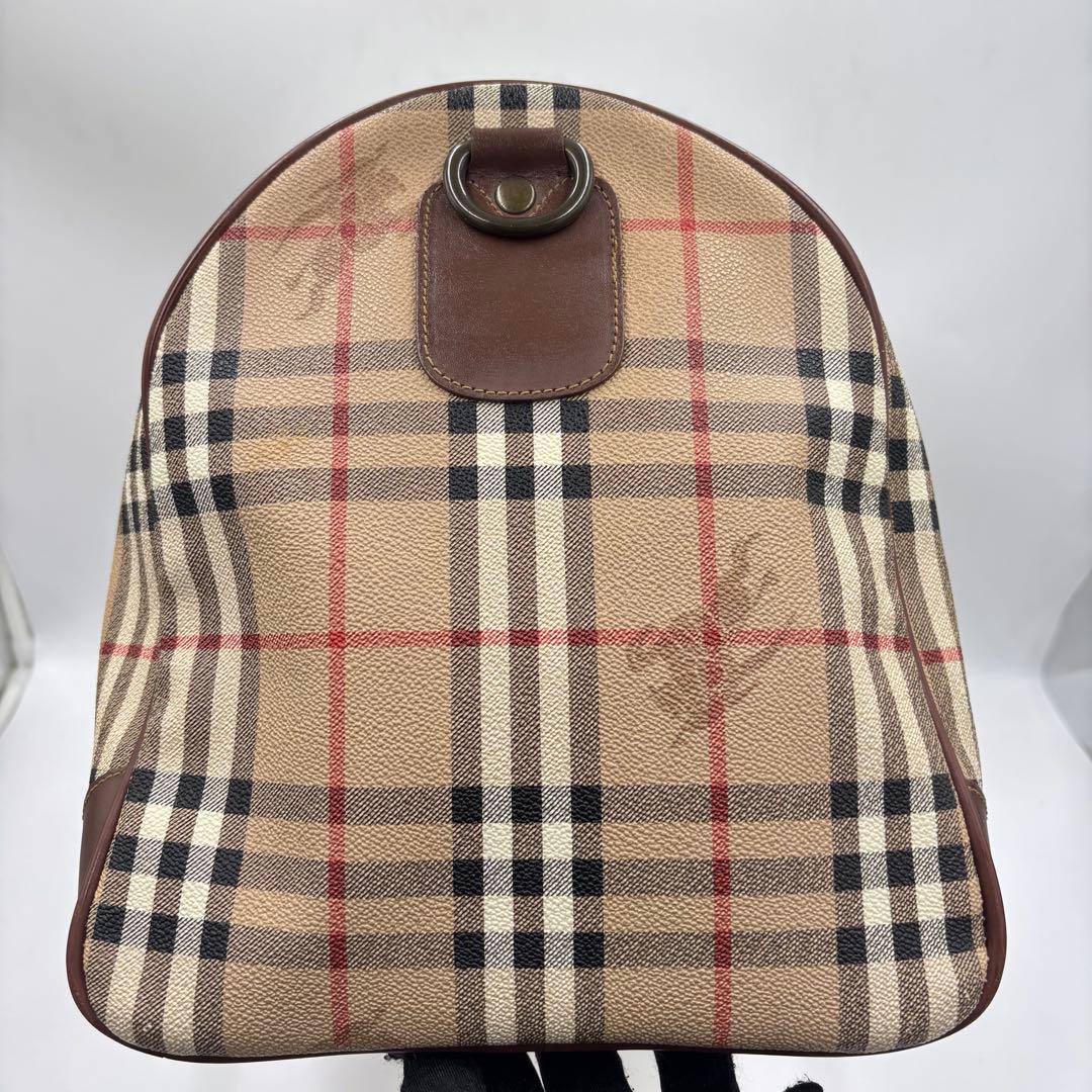 Burberrys バーバリー ノバチェック レザー ボストンバッグ PVC