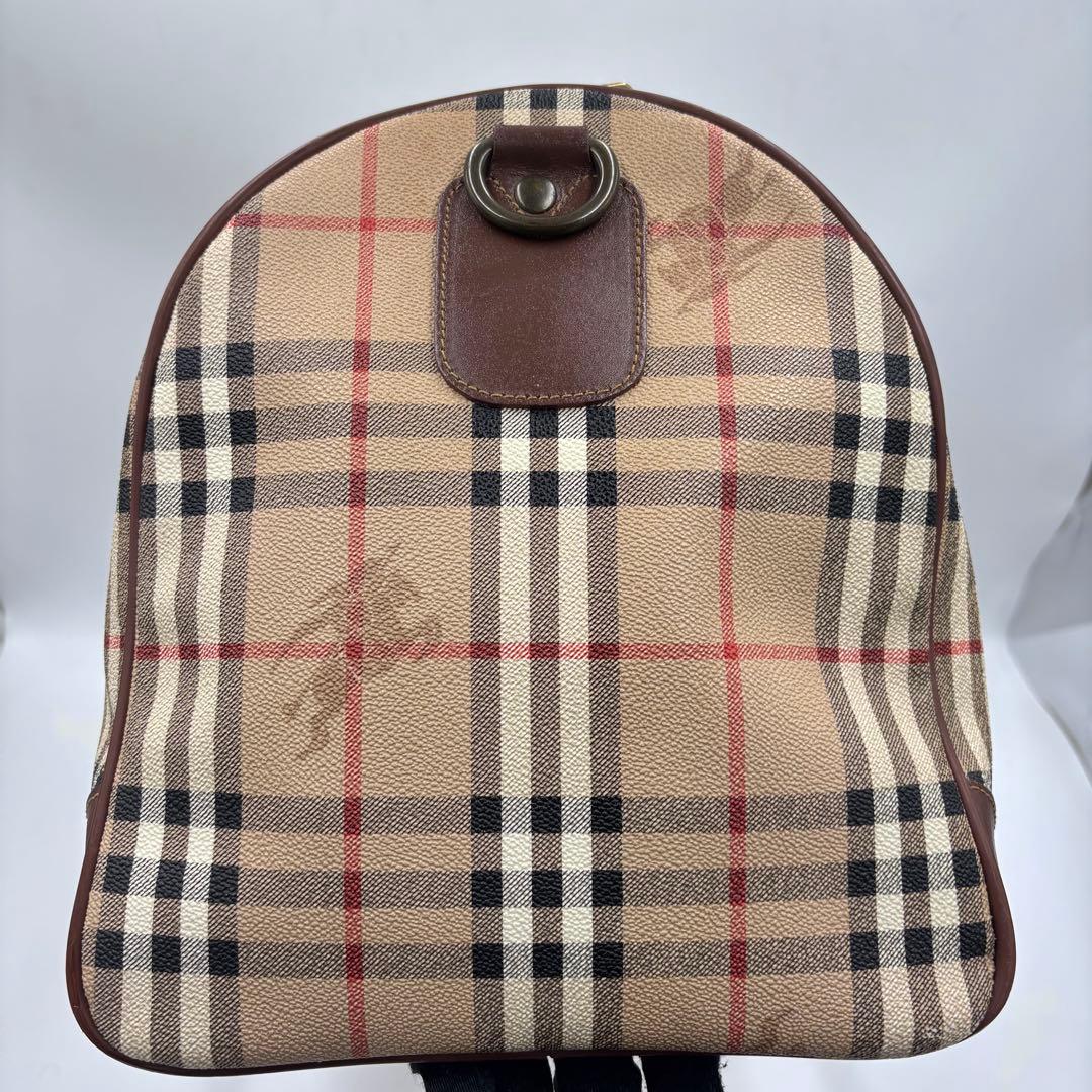 Burberrys バーバリー ノバチェック レザー ボストンバッグ PVC