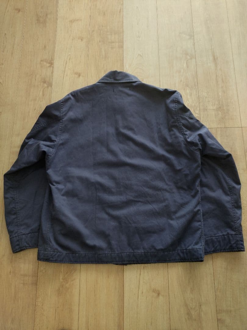 US NAVY ユーティリティ ジャケット ナス紺 60s ビッグサイズ
