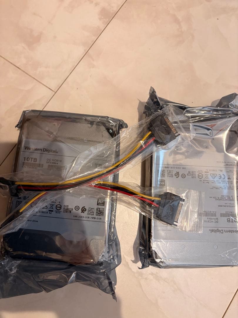 Western Digital DC HC510 10TB HDD（2個）