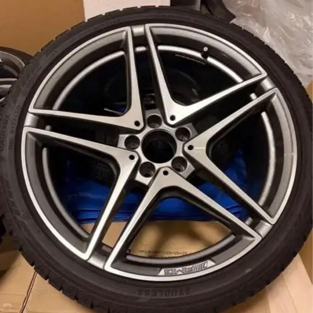 Mercedes-AMG C63S純正　スタッドレス付きアルミホイール4本セット