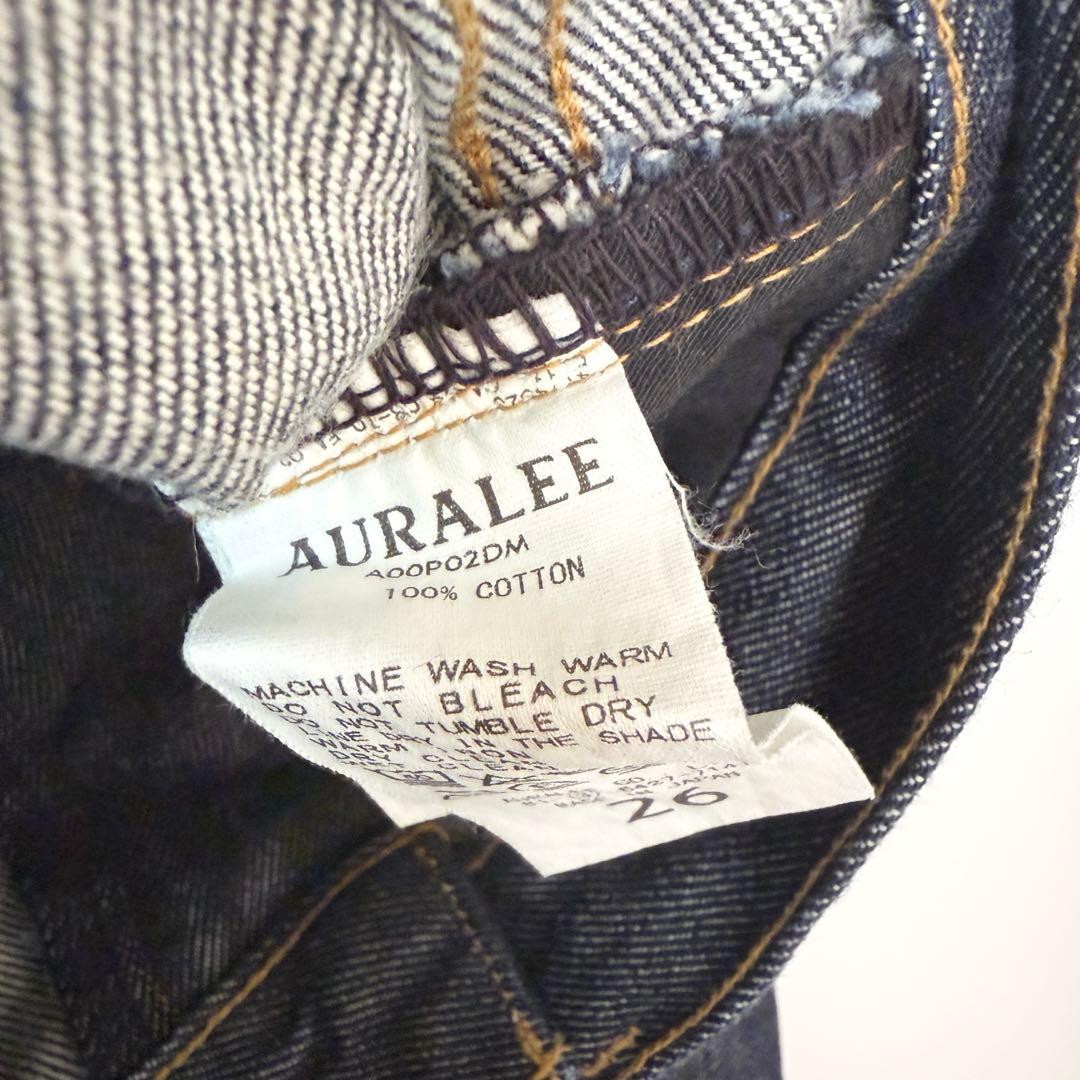 美品　オーラリー　HARD TWIST DENIM 5P PANTSデニムパンツ