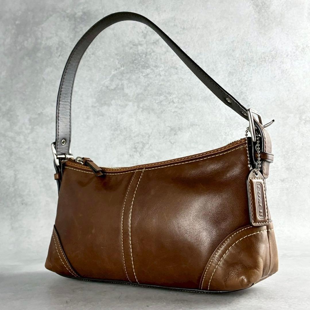 ✨美品✨コーチ　ハンドバッグ　ワンショルダーバッグ　レザー　ブラウン