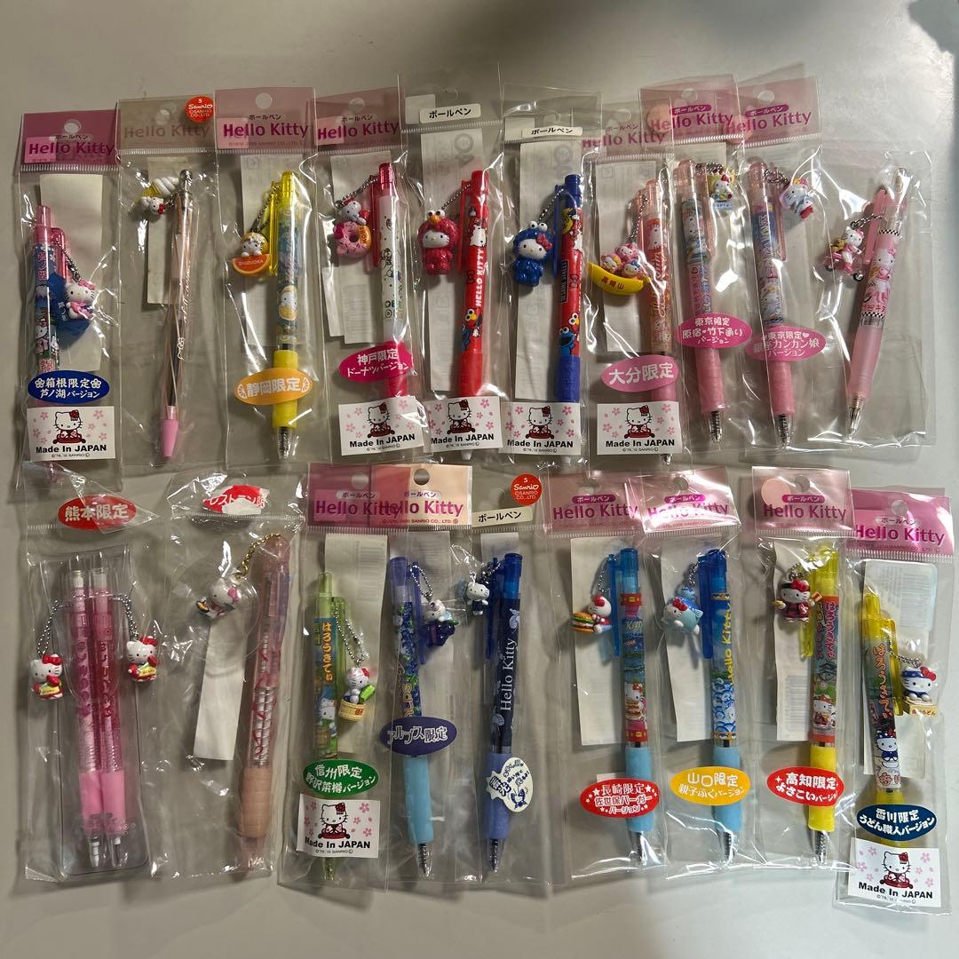 ご当地キティ　ボールペン 渋谷キティ物語　カンカン娘　蝶々　希少　激レア