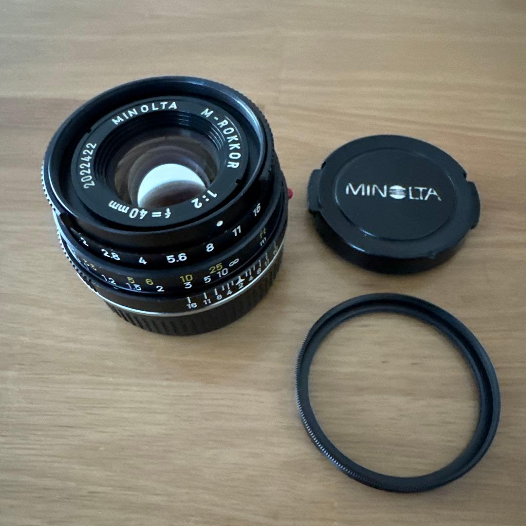 MINOLTA Mロッコール　M40mm F2 (CL用)