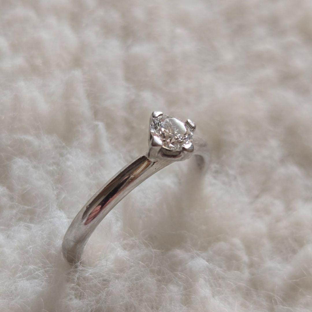 フォーエバーマーク ダイヤモンド リング プラチナ 0.27 ct pt950