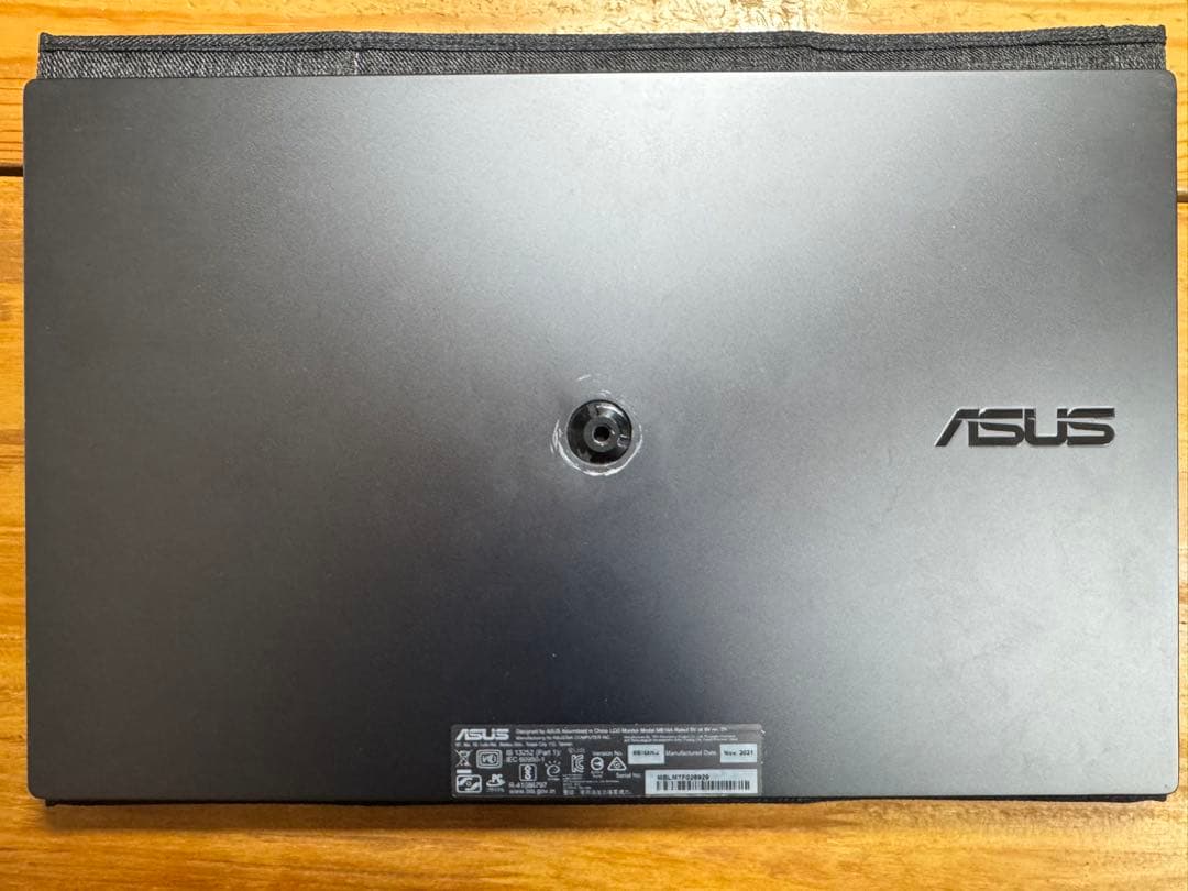 ASUS モバイルモニター 15.6型 Type C HDMI MB16AH-J