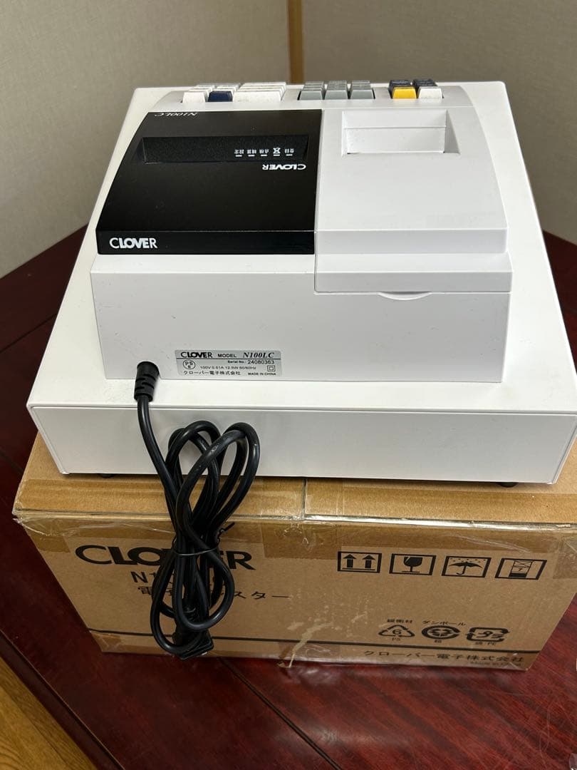 CLOVER クローバー 電子 レジ レジスター N100LC 中古　美品