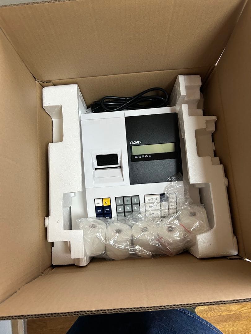 CLOVER クローバー 電子 レジ レジスター N100LC 中古　美品