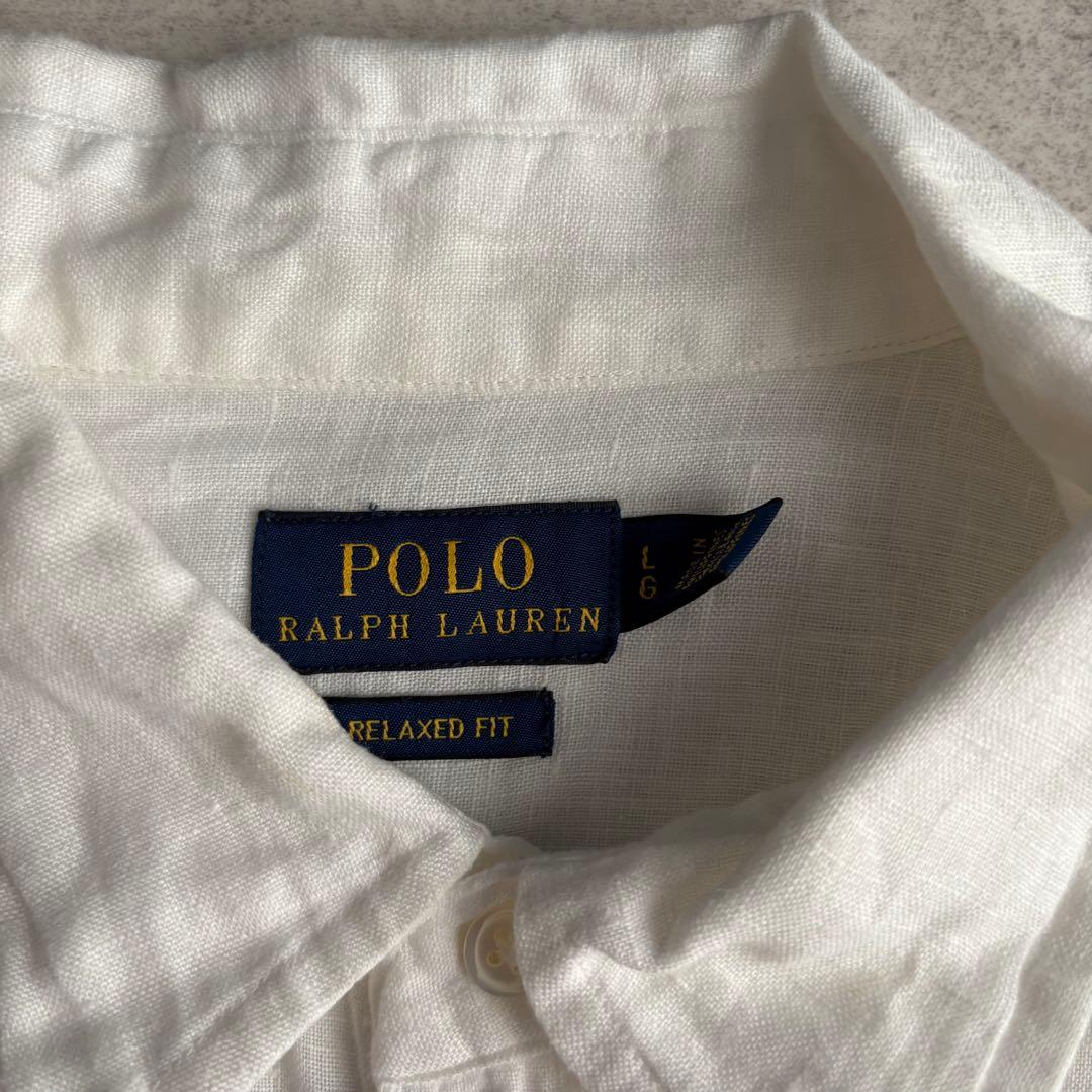Polo Ralph Lauren リネンシャツ リラックスフィット 長袖シャツ
