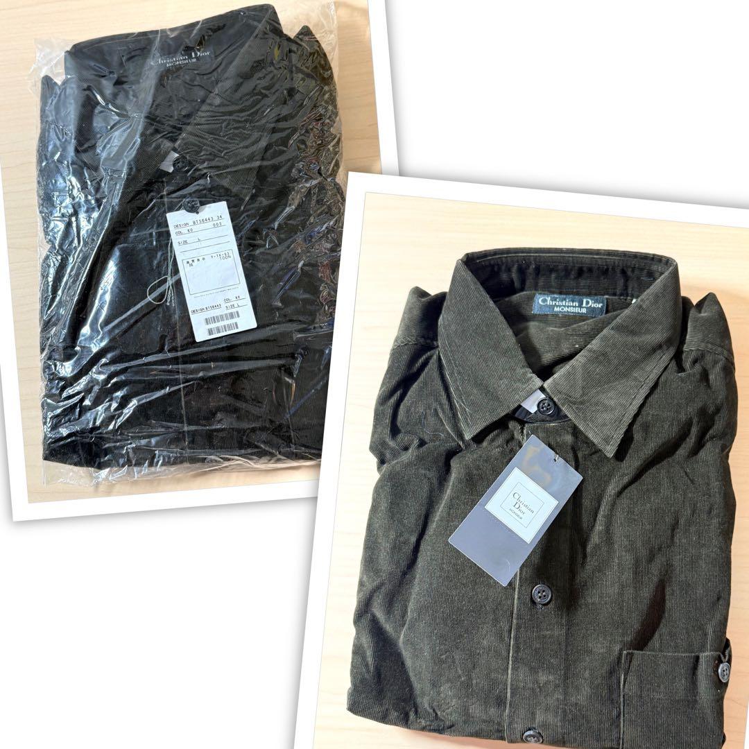 未使用 メンズ ディオール Dior 秋冬シャツ サイズL 9枚 90s