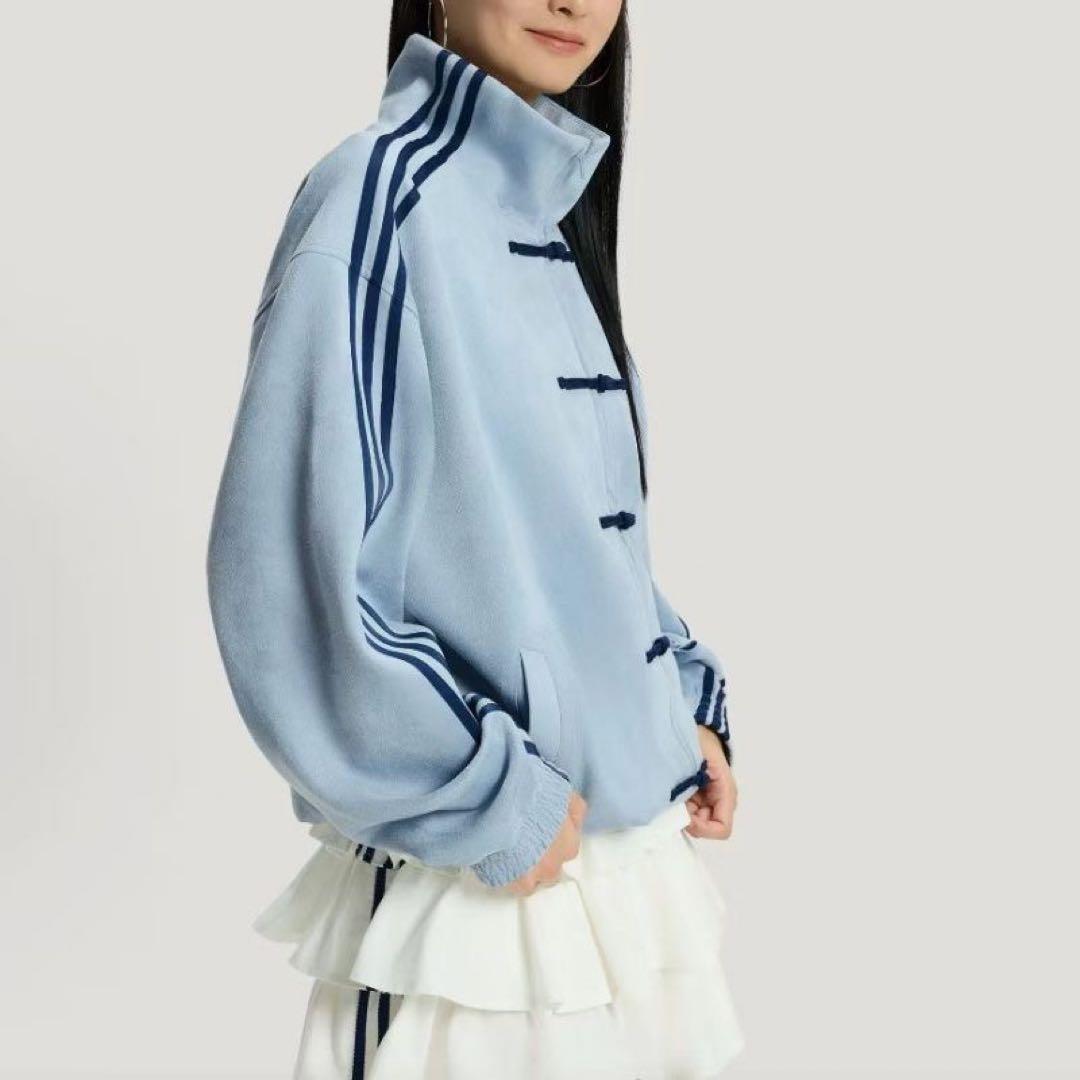 adidasアディダス 中国限定 蛇年トラックジャケットライドブルMサイズ”