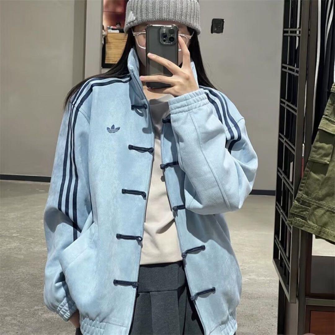 adidasアディダス 中国限定 蛇年トラックジャケットライドブルMサイズ”