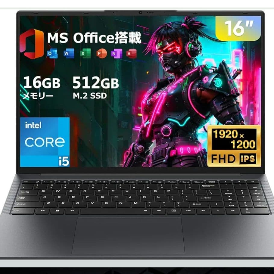 Eyy ノートパソコン 16.0型 Core i5 16GB 512GB
