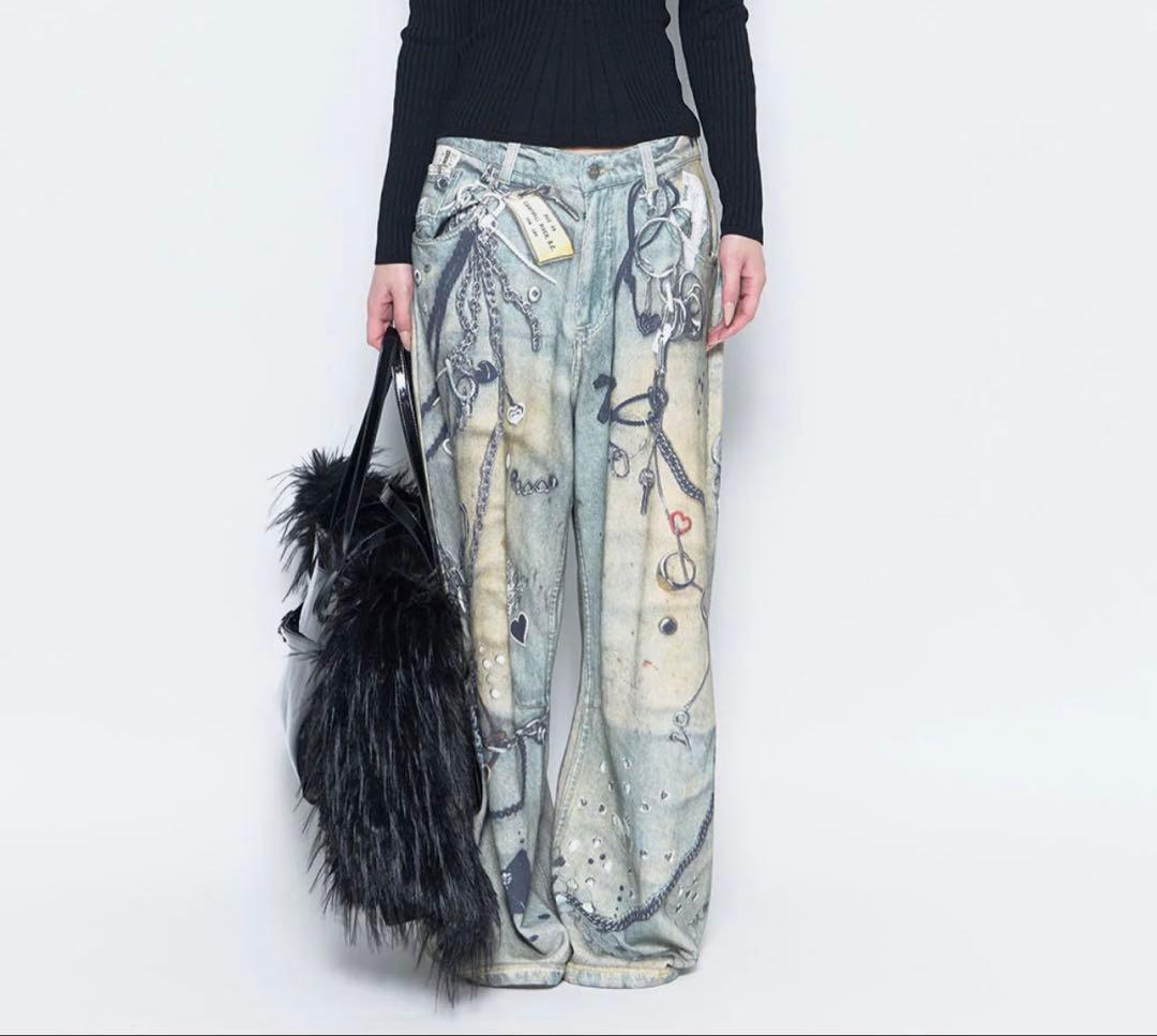 THEREDTHREAD S print sweat1 toys blue 新品