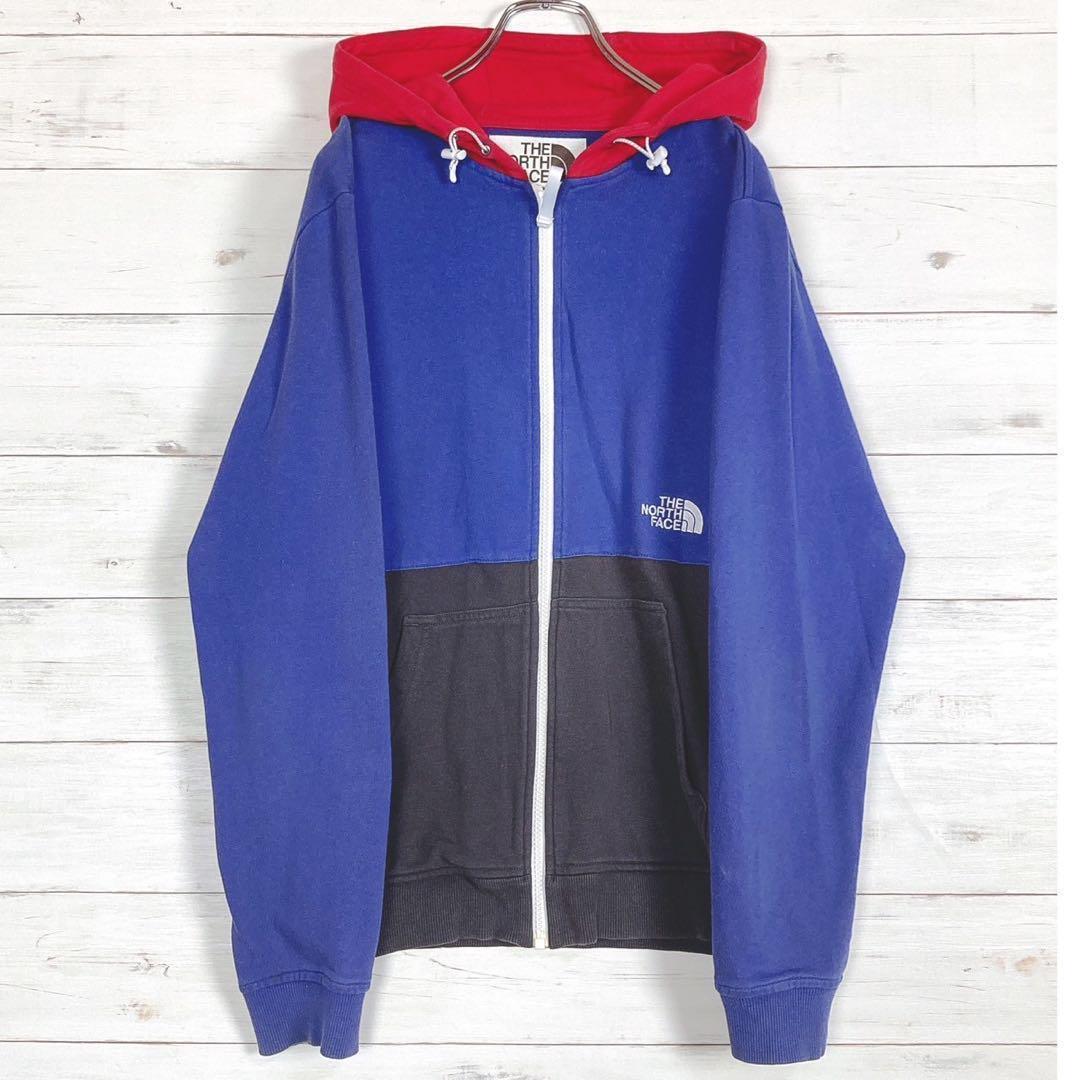 《美品》ザノースフェイス☆M☆両面ロゴ刺繍☆フルジップ☆マルチ☆レアカラー M