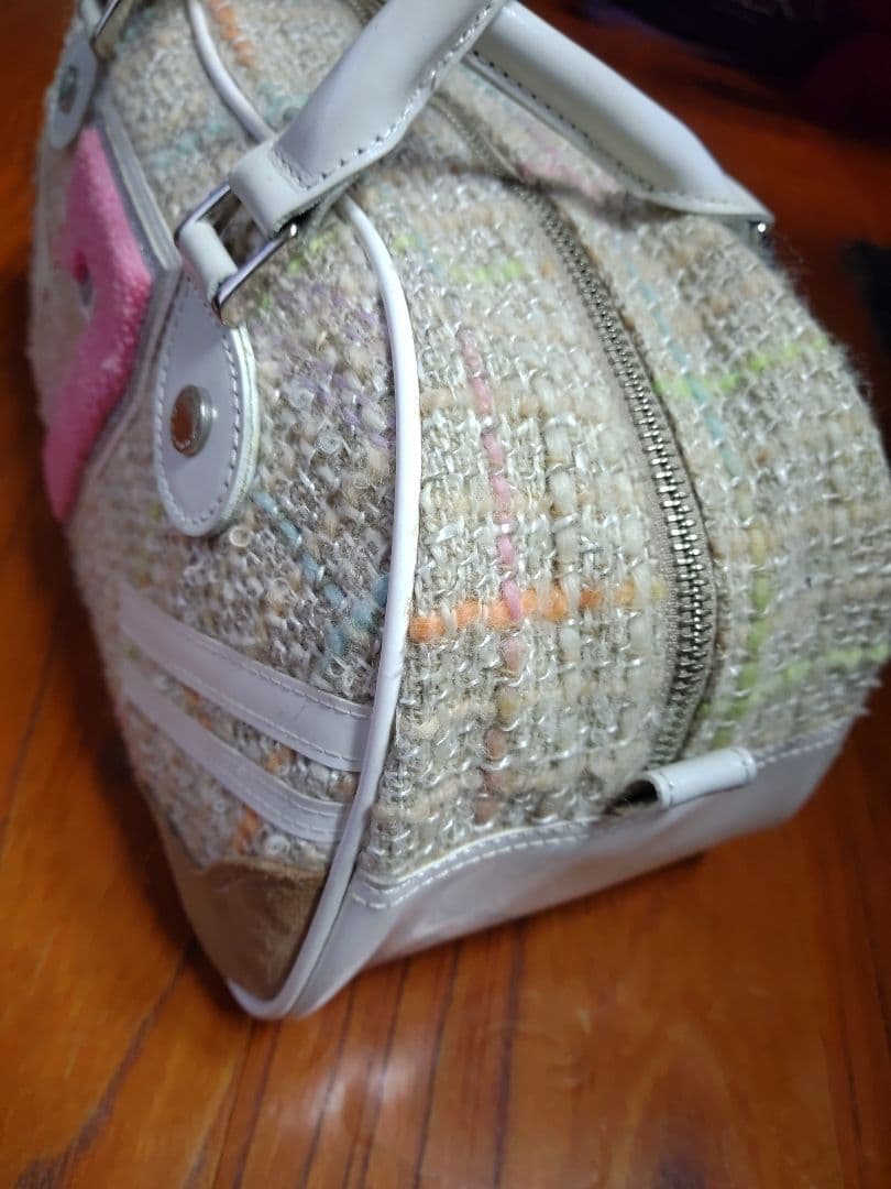 極希少☆y2k サマンサタバサ×ニッキーヒルトン　ミニボストンバッグ　ツイード