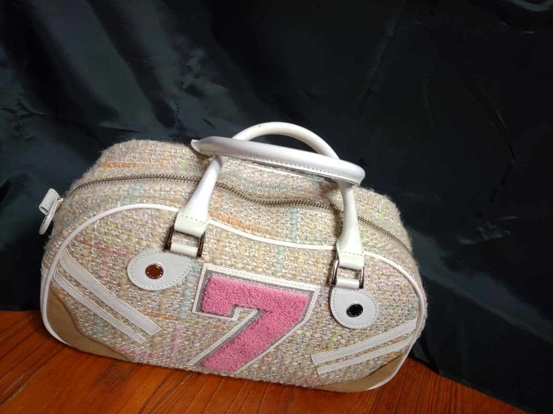 極希少☆y2k サマンサタバサ×ニッキーヒルトン　ミニボストンバッグ　ツイード