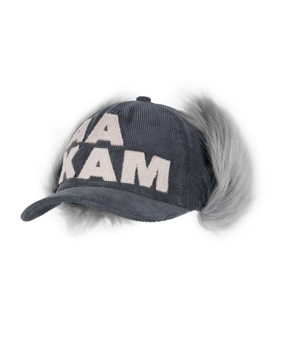 帽子 AAKAM Corduroy Trapper Cap (Gray)