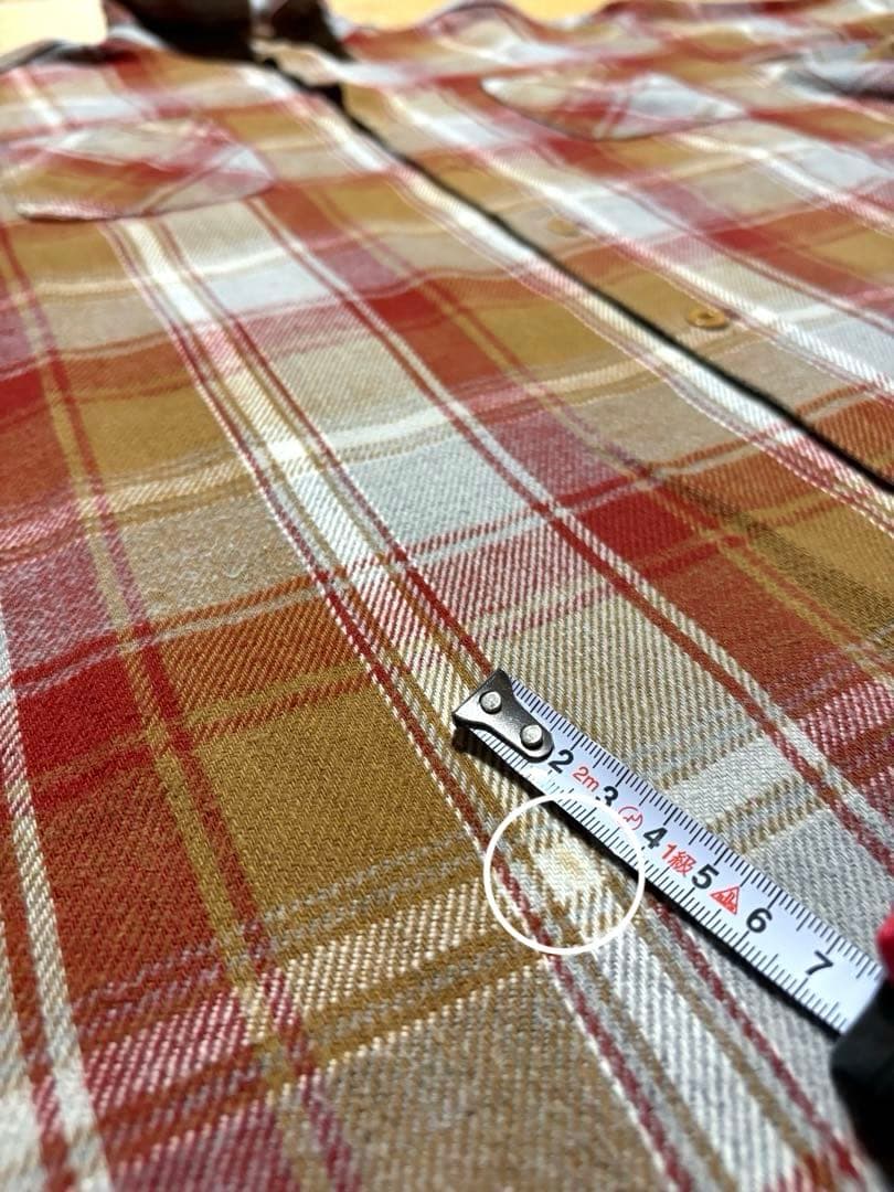 BIG MAC 長袖ネルシャツ XL Tallサイズ　赤紫　グレー　ベージュ色