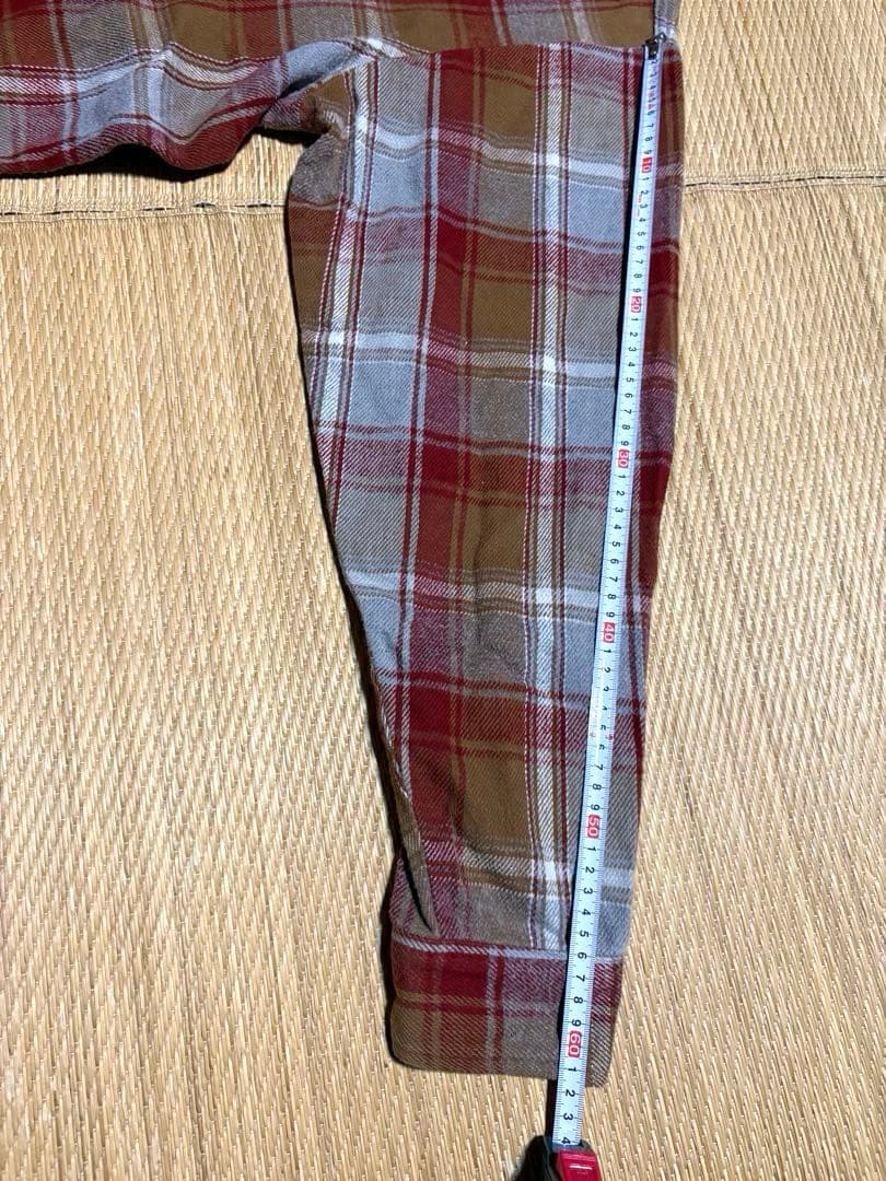 BIG MAC 長袖ネルシャツ XL Tallサイズ　赤紫　グレー　ベージュ色