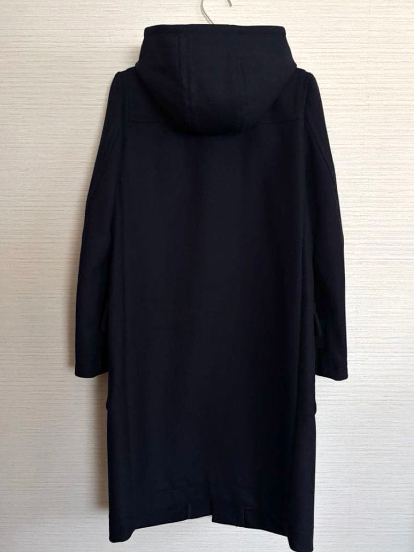 【美品】 HYKE ダッフルコート ロングコート ロング丈 ネイビー
