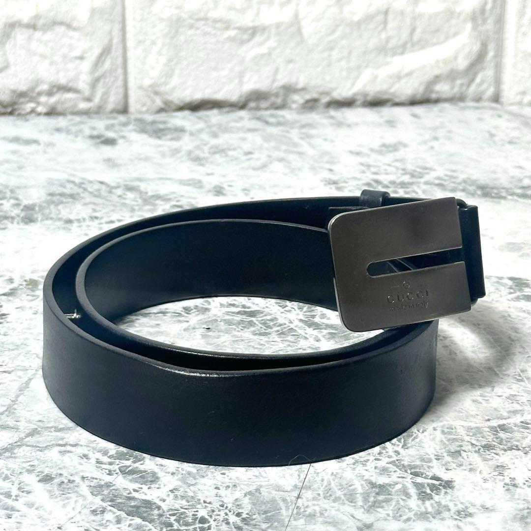 ⭐️OLD GUCCI⭐️GUCCI グッチ正規品 本革プ レートバックルベルト