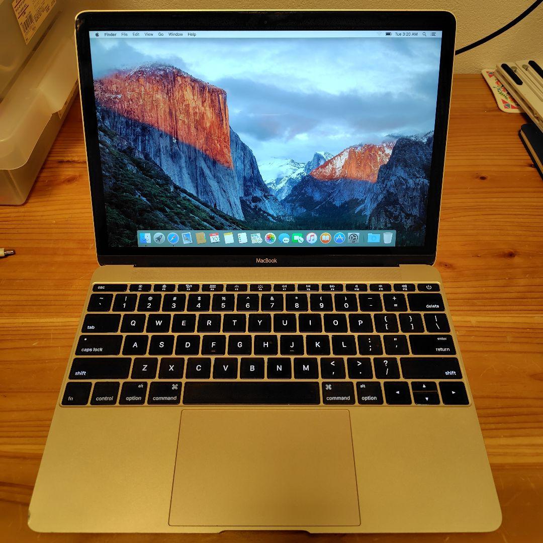 電源不調 MacBook 12インチ 2015 US配列 8GB/256GB