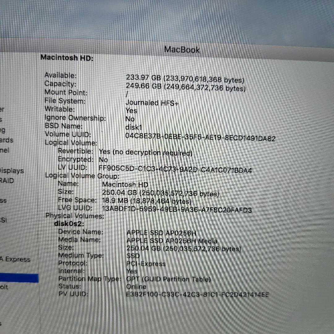 電源不調 MacBook 12インチ 2015 US配列 8GB/256GB