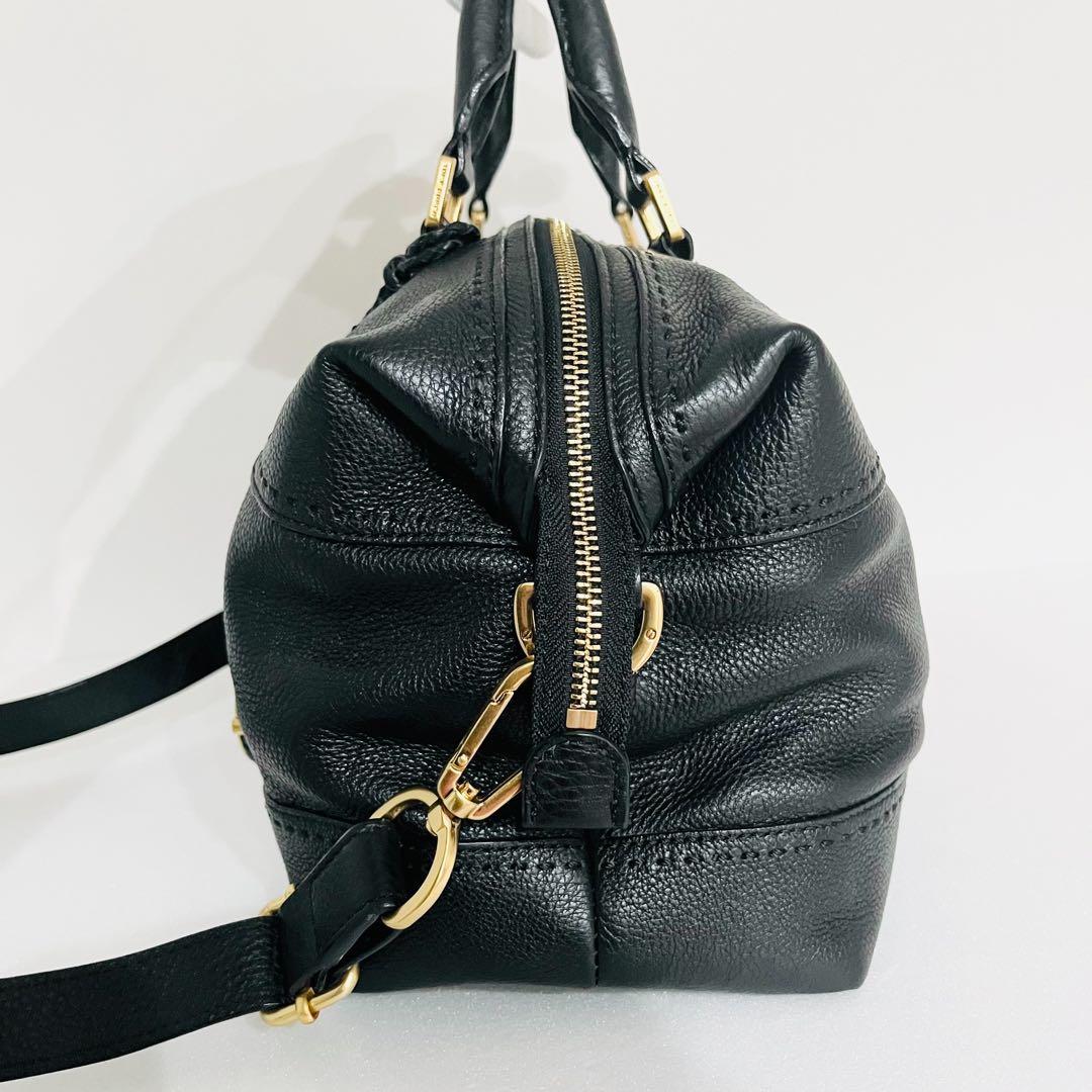 希少美品　トリーバーチ　Amalie 2way ボストンバッグ　アマンダ　シボ革