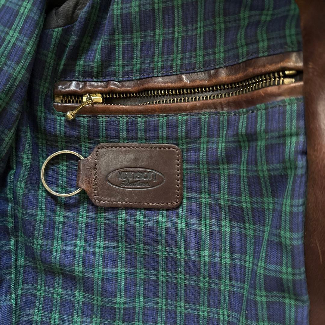 VANSON ENF ホースハイドシングルライダースジャケット 34