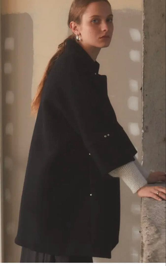 YAMADAYA aga ダブルメルトンコクーンコート