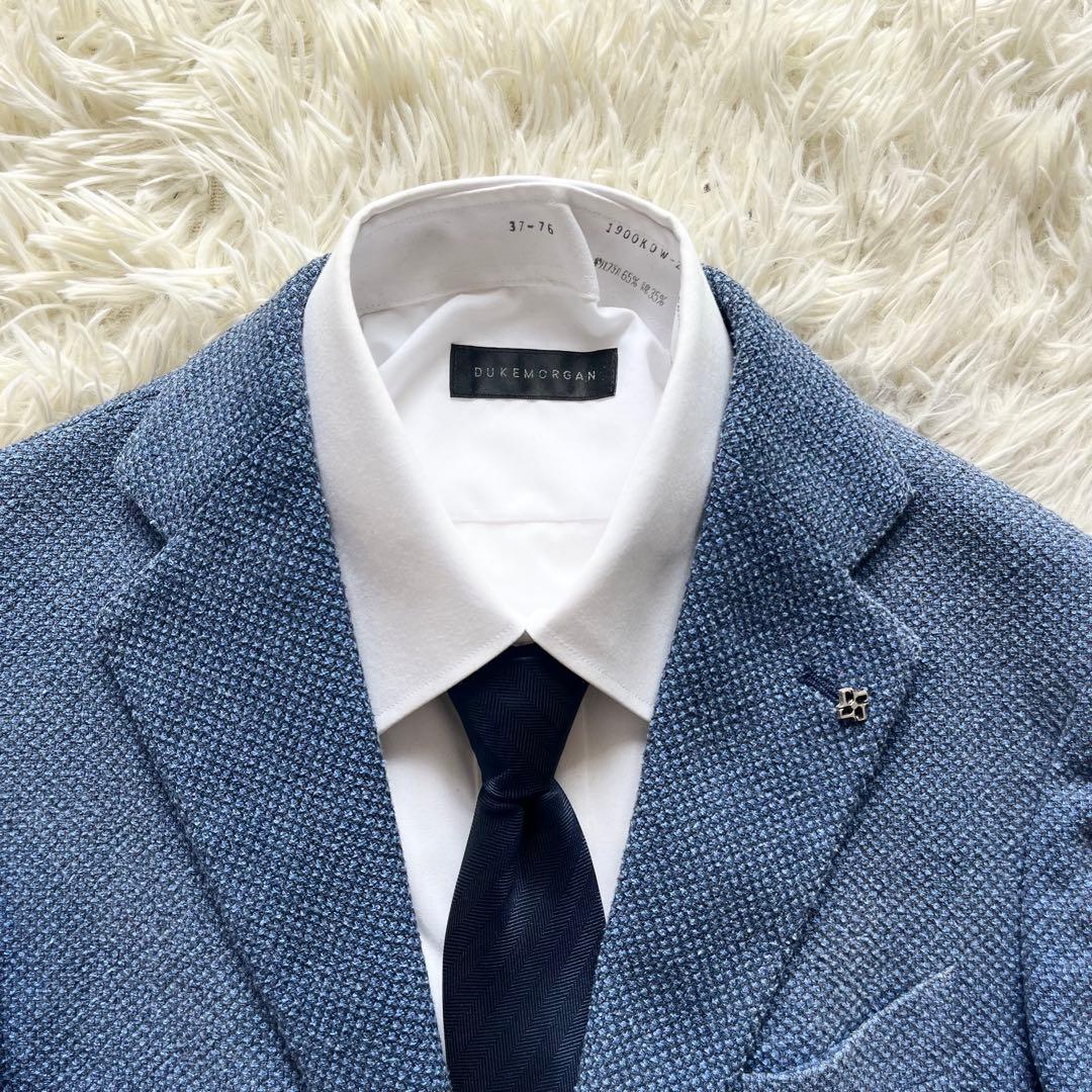 <美品>TAGLIATORE × ブリッラ ブルー コットン ジャケット 42